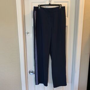 Mossimo High Rise  Navy Pants with Side Stripes
